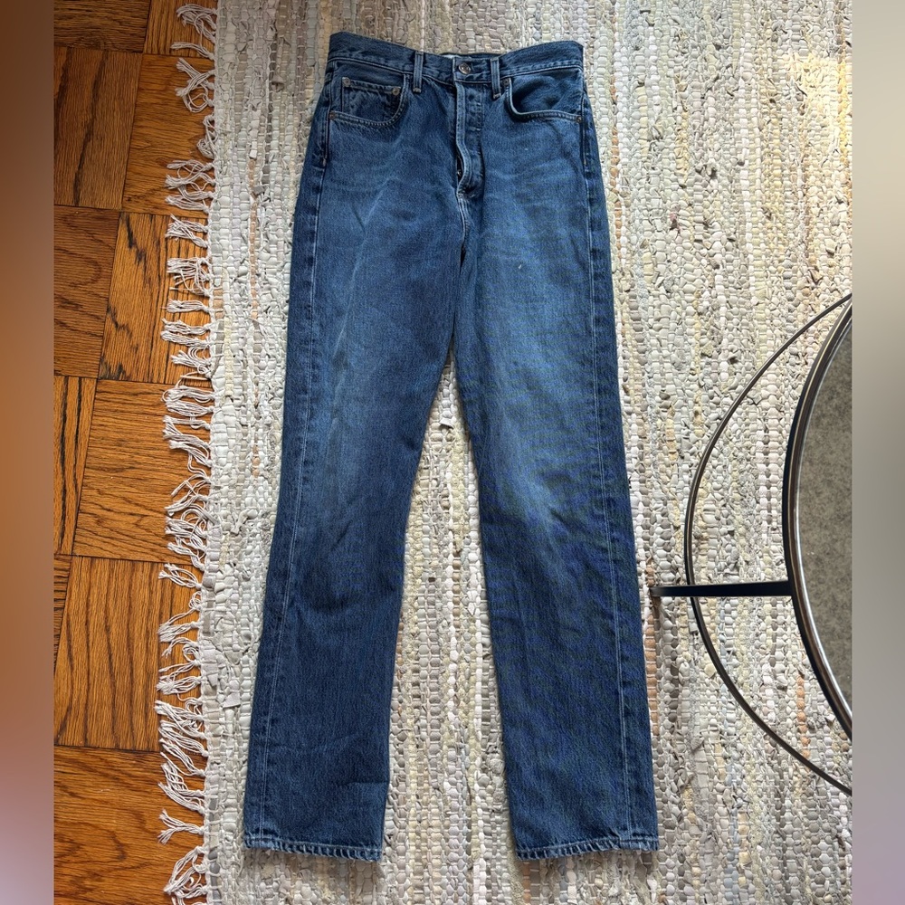 Agolde straight jeans.
